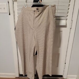 Worthington Women's Checkered Trousers - Black and Cream